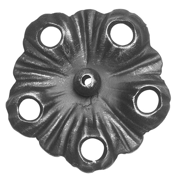 Ländliches Barock Zierrosette, 4mm, Durchmesser 110mm