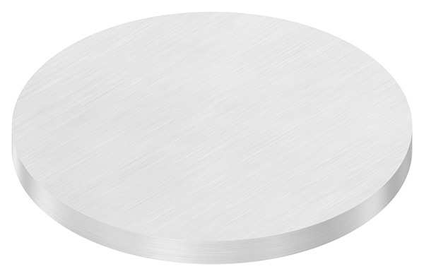 Ronde, Ø 140 x 10mm, mit Längsschliff, V2A