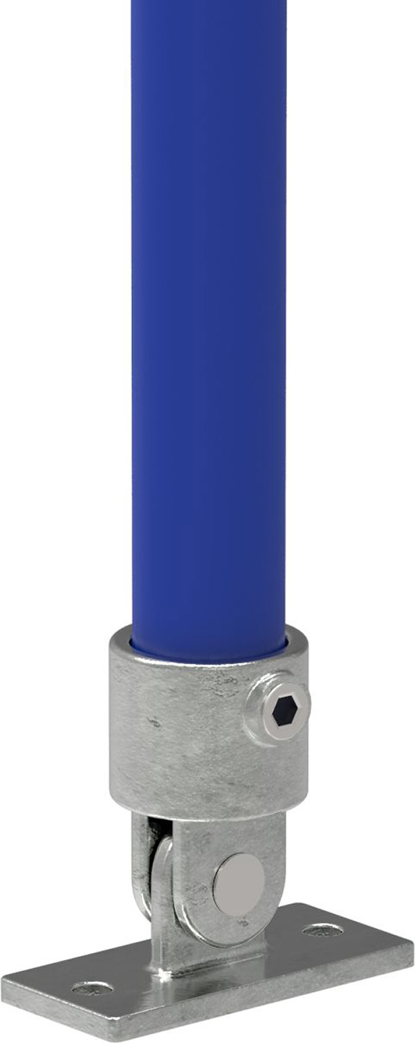 Wandhalter mit 2 Bohrungen, verstellbar, für Rohr 42,4mm