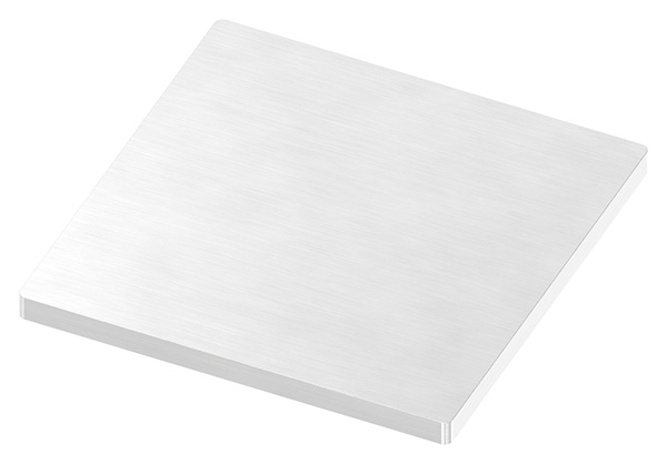 54210-240-OL Ankerplatte, 100 x 100 x 6mm, mit Längsschliff, V2A