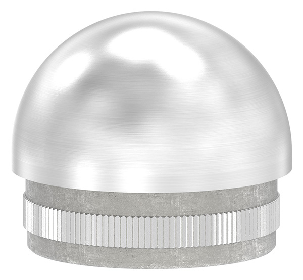 50270-240G Rohrabschlussstopfen, für Rohr 42,4 x 2,0mm, halbrund, hohl, V2A