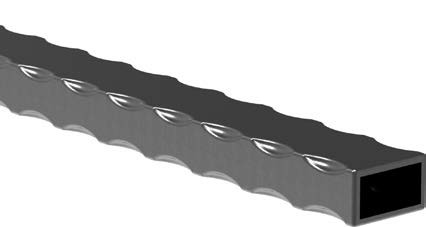 Rechteckrohr S235JR, 50x40x2,5mm, Länge 6000mm