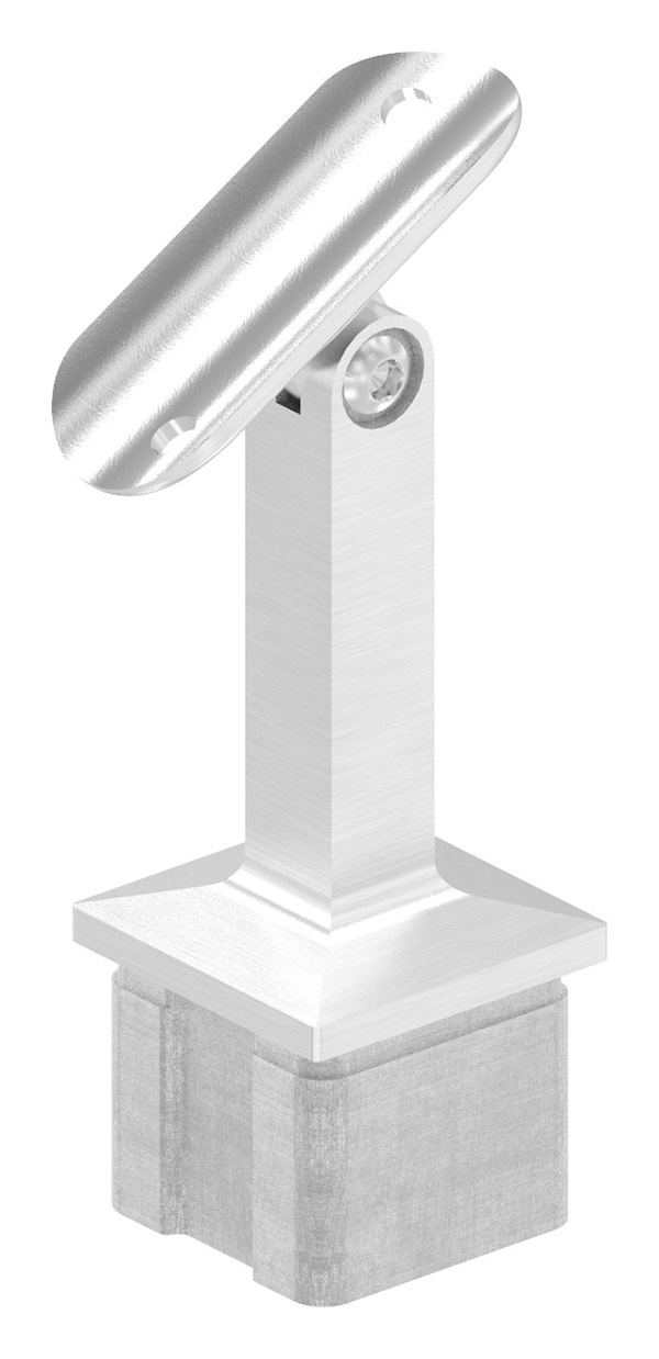 Stopfen mit Gelenkstift aus einem Teil, für Rohr 40 x 40 x 2mm, V2A