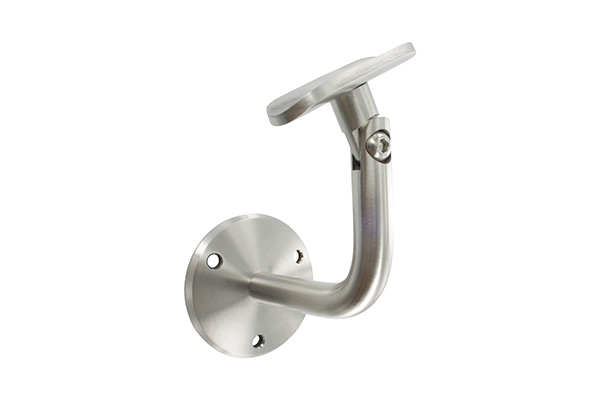 50220-240 Handlaufhalter mit Gelenk inkl. Handlaufanschlussplatte für Rohr 42,4mm (austauschbar), Ronde und Bü
