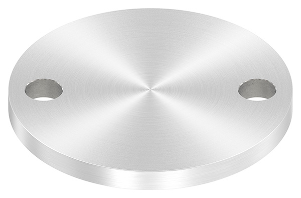 Ankerplatte, Ø 100 x 8mm, mit Rundschliff, V2A