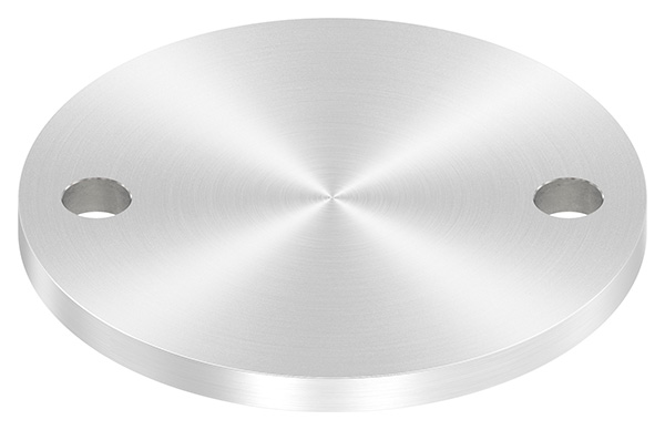 Ankerplatte, Ø 120 x 8mm, mit Rundschliff, V2A