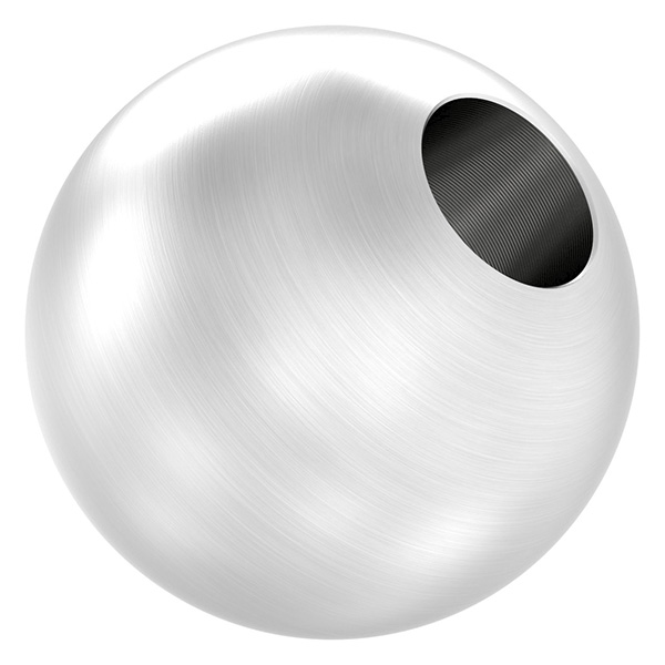 51040-240S Vollkugel, Ø 40mm, mit Sackloch 14,2mm, V2A