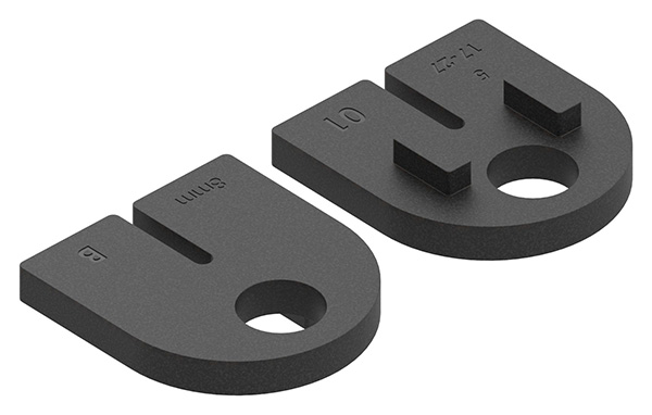 3808-GU 1 Paar Gummi für Mod. 38, ESG-Glas 8mm