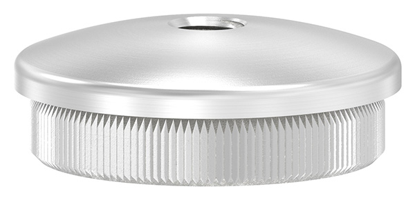 50290-240 Rohrabschlussstopfen, für Rohr 42,4 x 2,0mm, mit Gewinde M8, leicht gewölbt, V2A