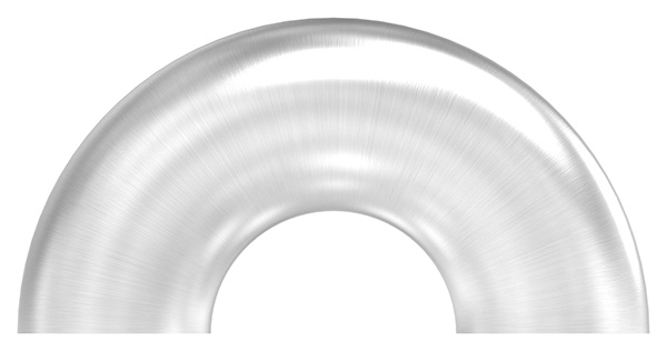 55174-240 Schweißbogen 180°, 42,4 x 2,0mm, geschliffen Korn 240, V2A