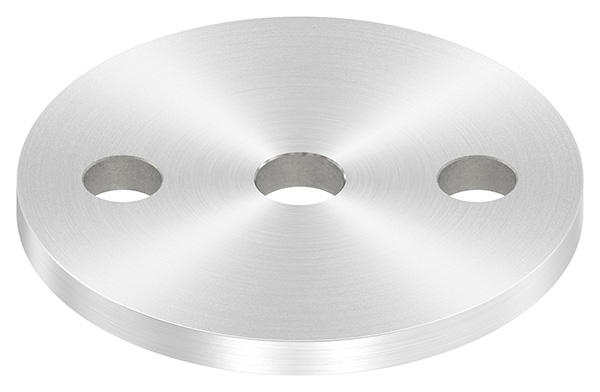 54080-240-R Ankerplatte, Ø 80 x 6mm, mit Rundschliff, V2A