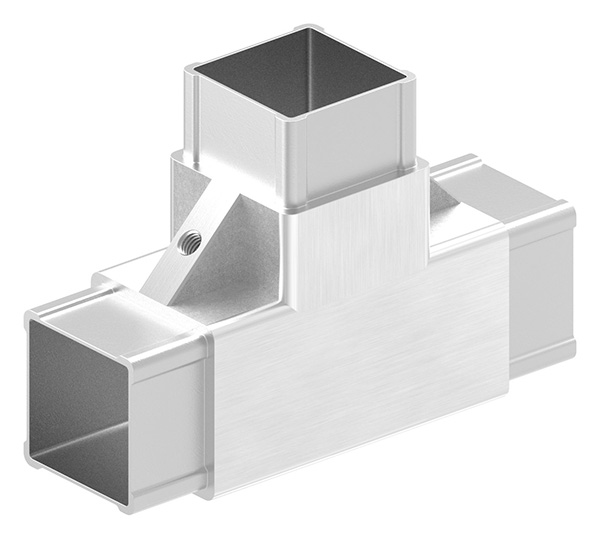 CORNECT® T-Stück für Rohr 40x40x2,0mm, V2A