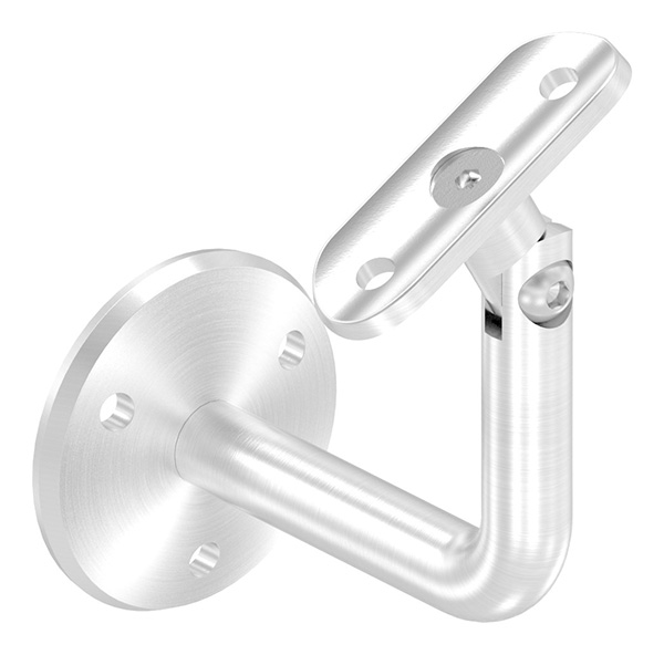 50221-240 Handlaufhalter mit Gelenk inkl. Handlaufanschlussplatte für Rohr 42,4mm (austauschbar), Ronde und Bü