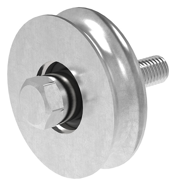 310-80 Schiebetorrolle 78mm mit Rundrille