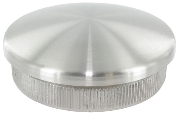 50308-240 Rohrabschlussstopfen, für Rohr 33,7 x 2,0mm, leicht gewölbt, V2A