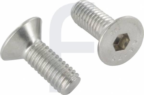 58316-240-30 Senkkopfschraube M8 x 30 mit Innensechskant A2, ISO 10642, Vollgewinde bis Kopf