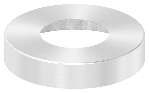 Abdeckrosette, 125 x 25mm, mit Bohrung 61mm, V2A