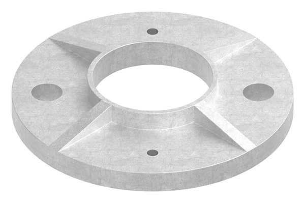 Ankerplatte, Ø 100 x 8mm, gegossen, roh, V2A