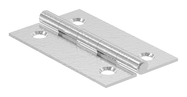 Scharnier 50x30mm mit festen Zapfen, V2A