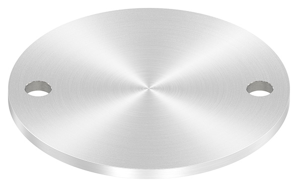 Ankerplatte, Ø 140 x 6mm, mit Rundschliff, V2A