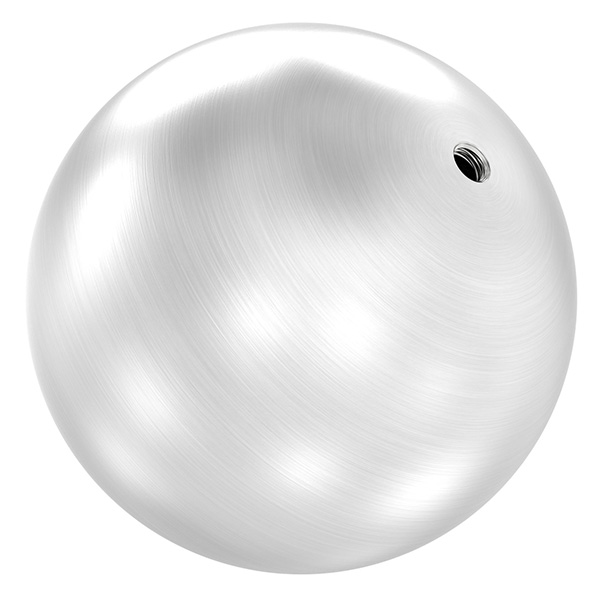 52120-240 Hohlkugel, Ø 120mm mit Gewinde M10, V2A
