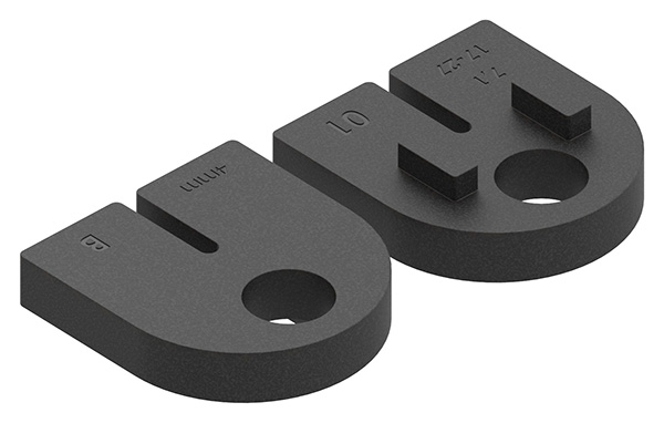 3804-GU 1 Paar Gummi für Mod. 38, für Blech 4mm