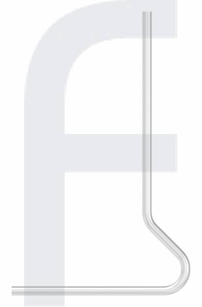 51001-VA Pfosten gebogen 42,4mm x 2,6mm, ohne Nacharbeit, V2A