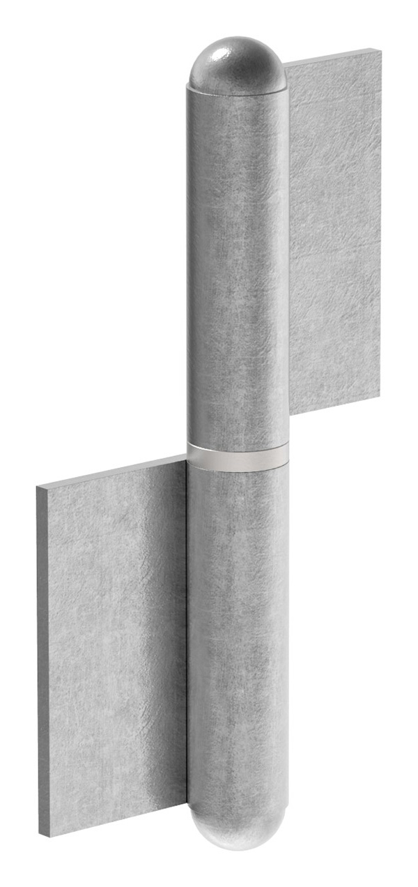 Anschweißband 2-teilig, mit festem Zapfen, rechte Ausführung