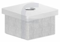 Einsteckkappe, für Quadratrohr 40 x 40 x 2,0mm, mit Gewinde M10, geschliffen, V4A