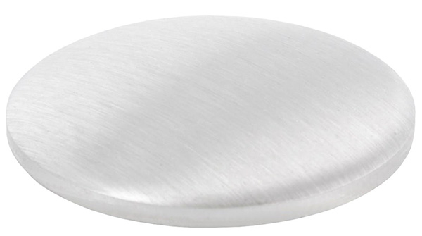 gewölbte Schale, Ø 48mm, geschliffen, V2A