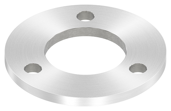 Ankerplatte, Ø 120 x 8mm, mit Rundschliff, V2A