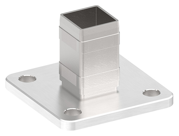 50020-240 Wand- und Bodenanker mit Rändelung, V2A