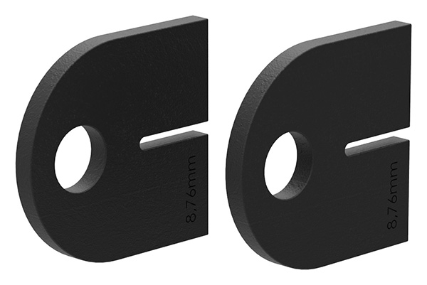 1209-GU 1 Paar Gummi für Mod. 12, VSG-Glas 8,76mm