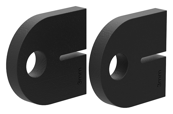 1203-GU 1 Paar Gummi für Mod. 12, für Blech 3mm