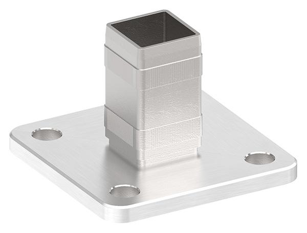 50020-240-3 Wand- und Bodenanker mit Rändelung, V2A