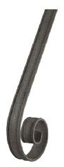 Handlaufanfänger S235JR, 40x8mm, passend zu 114-A-5