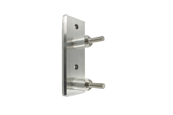 Wandbefestigung für Geländerpfosten, für Rohr 48,3mm, V2A