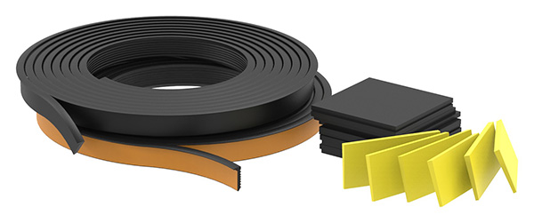 80501-GU-6M Gummiset für 6 Meter Aluprofil für Glasstärke: 16,76 - 17,52mm