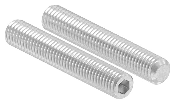 Gewindestift M8 x 50 mit Innensechskant und Kegelkuppe, A2, DIN 913 / ISO 4026