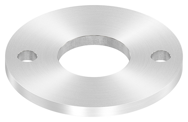 Ankerplatte, Ø 120 x 8mm, mit Rundschliff, V2A