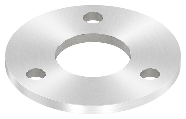 54106-240-R Ankerplatte, Ø 100 x 6mm, mit Rundschliff, V2A