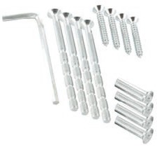 Befestigungsset für Edelstahldrücker