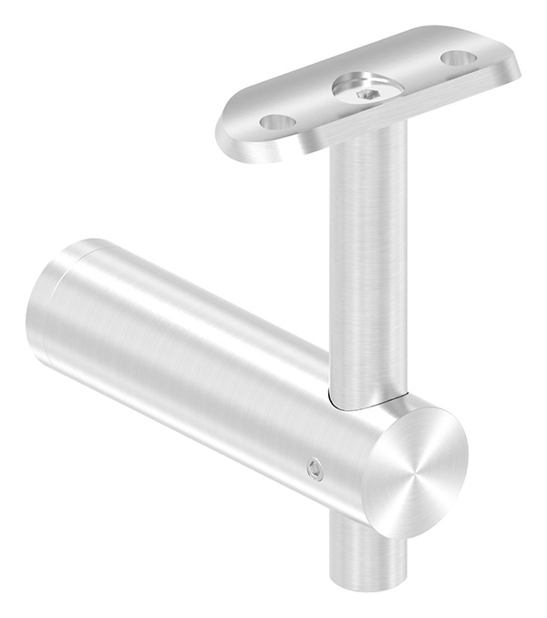 50372-240 Handlaufhalter mit Handlaufanschlussplatte für Rohr 42,4mm (austauschbar), Anschluss flach, in der H