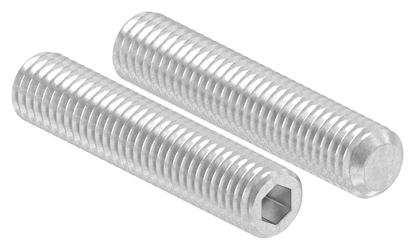 Gewindestift M8 x 40 mit Innensechskant und Kegelkuppe, A2, DIN 913 / ISO 4026