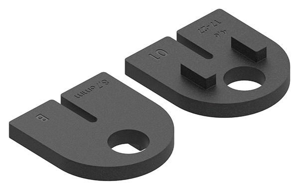 3809-GU 1 Paar Gummi für Mod. 38, VSG-Glas 8,76mm
