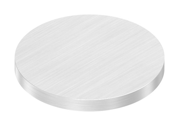 Ronde, Ø 42 x 4mm, mit Längsschliff, V4A