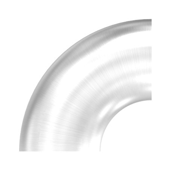 55189-240 Schweißbogen 90°, 33,7 x 2,0mm, geschliffen Korn 240, V2A