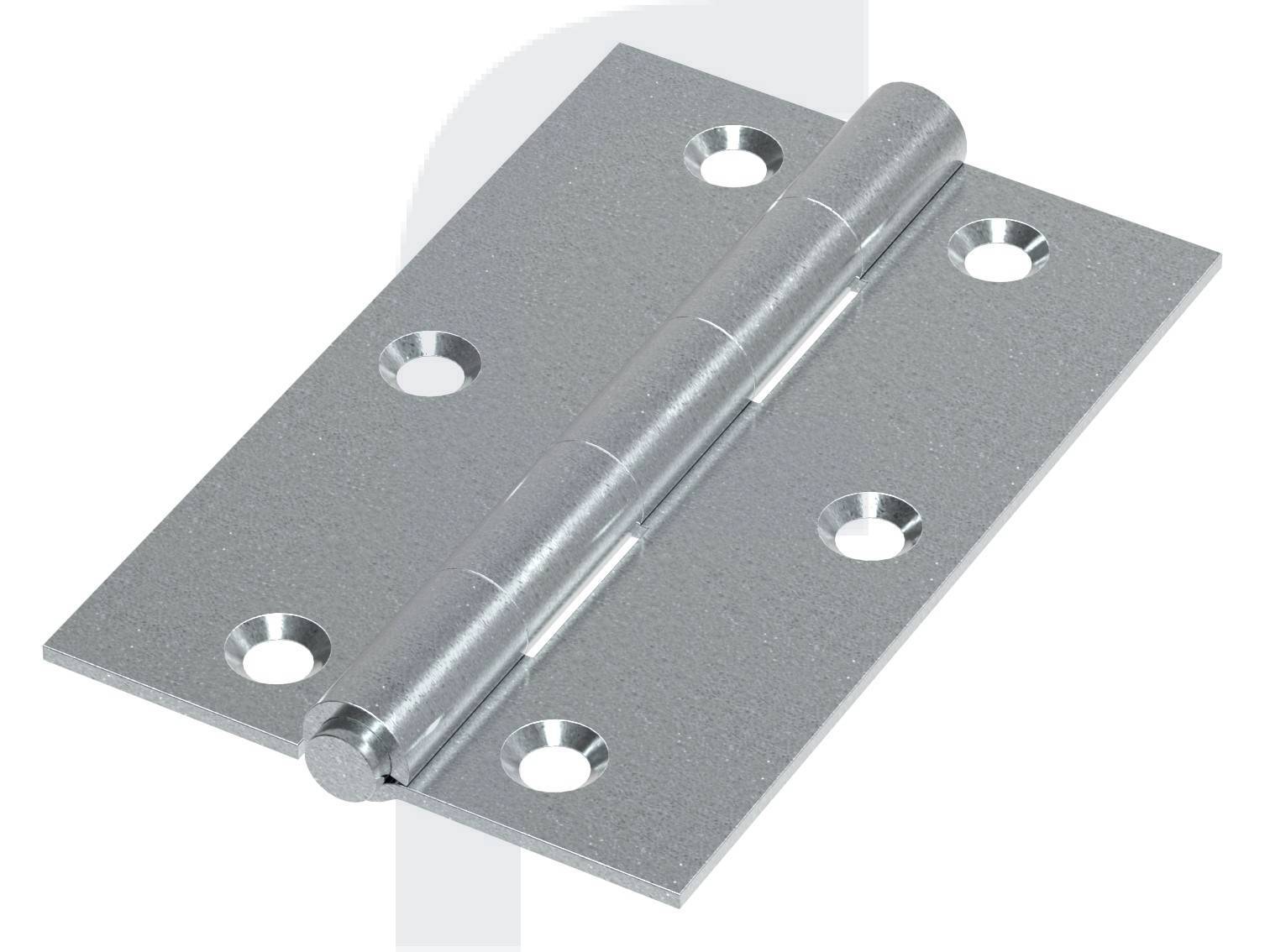 Scharnier 86x55mm mit herausnehmbaren Zapfen, verzinkt