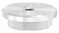 Rohrabschlussstopfen, für Rohr 42,4 x 4,0mm, mit Gewinde M8, flach, V2A