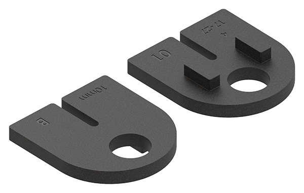 2310-GU 1 Paar Gummi für Mod. 23, ESG-Glas 10mm